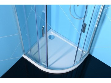 Polysan EASY LINE čtvrtkruhová sprchová zástěna 900x800mm, čiré sklo