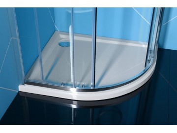 Polysan RENA R sprchová vanička 90x80 cm litý mramor PRAVÁ