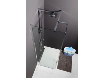 Polysan MODULAR SHOWER stěna k instalaci na zeď, pro připojení pevného panelu, 1000 mm