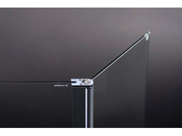 Polysan MODULAR SHOWER stěna k instalaci na zeď, pro připojení otočného panelu, 1200 mm