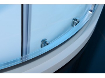 Polysan EASY LINE čtvrtkruhová sprchová zástěna 1000x800mm, čiré sklo
