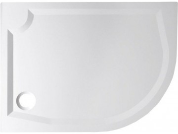 Gelco RIVA sprchová vanička z litého mramoru, čtvrtkruh 120x90cm, levá (GR1290L)
