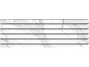 Sapho CARRARA Relieve Stripe Blanco Brillo G 20x60 (bal=1,20 m2)