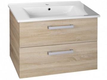 Sapho VEGA umyvadlová skříňka 72x57,6x43,8 cm, 2xzásuvka, dub platin