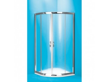 Olsen Spa Barcelona čtvrtkruhový sprchový kout 100x100 cm, bez vaničky, bílý rám, čiré sklo