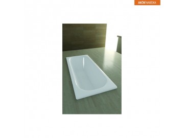 Olsen Spa Plechová vana Ferrara - 170 x 70 mm, objem 170 l, bez nožiček