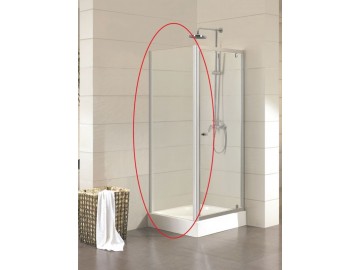 Olsen Spa TAVIRA pevná boční stěna 80 cm chromovaný rám čiré sklo