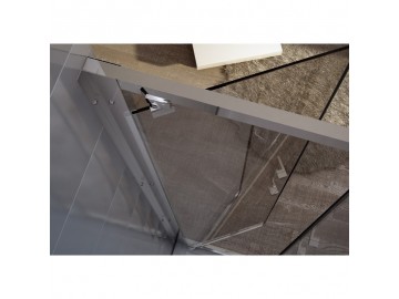 Olsen Spa CLEO sprchové dveře 96-104 cm leštěný hliník matné sklo