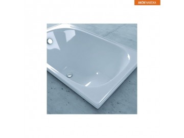 Olsen Spa Plechová vana Ferrara se sedátkem - 1050 x 650 mm, objem 100 l, kovové