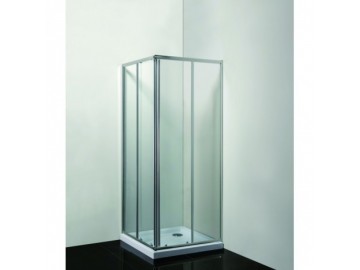 Olsen Spa Sprchový kout SMART - RANDA - 900 x 900 x 1900 mm, Bez vaničky, Hliník chrom, 6mm čiré