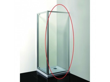 Olsen Spa PINA pevná boční stěna 90 cm chromovaný rám čiré sklo