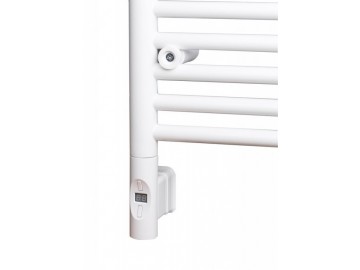Sapho Elektrická topná tyč s termostatem a dálkovým ovládáním, 600 W, kulatá, bílá
