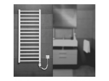 Olsen Spa Set koupelnového radiátoru AMBRA R + topná tyč + sušák