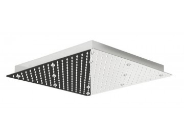 Sapho SLIM hlavová sprcha s LED RGB osvětlením, čtverec 300x300 mm, nerez