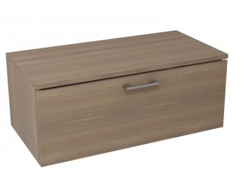 Sapho MAKALA skříňka s vrchní deskou 89,5x35x45,2 cm, ořech bruno