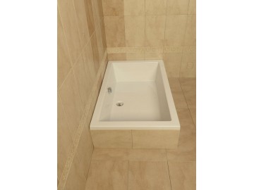 Polysan Deep hluboká sprchová vanička, obdélník 130x75x26cm, bílá