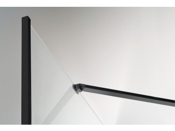 Polysan ZOOM LINE BLACK boční stěna 800mm, čiré sklo