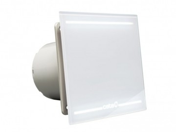 Sapho E-100 GL koupelnový ventilátor axiální, 8W, potrubí 100mm, LED podsvícení, bílá
