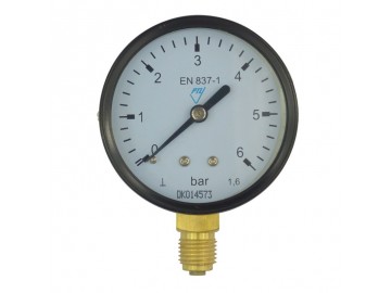 Tlakoměr 63 mm, 0 - 4bar, spodní vývod 1/4"