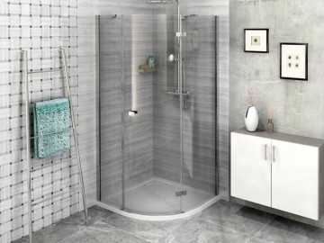 Polysan FORTIS LINE čtvrtkruhová sprchová zástěna 900x900x2000mm, pravá