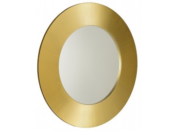 Sapho SUNBEAM zrcadlo v rámu, pr.90cm, zlatá