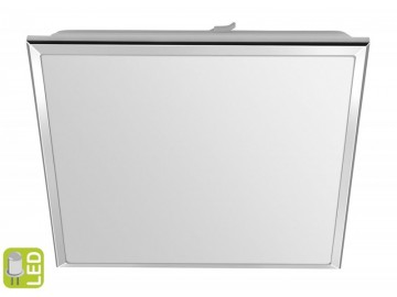 Sapho SILVER stropní LED svítidlo 28x28cm, 10W, 230V, denní bílá, chrom