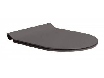 Sapho WC sedátko SLIM soft close, duroplast, bistro mat/chrom