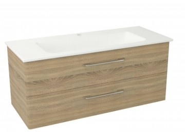 Sapho PURA umyvadlová skříňka, 2x zásuvka 117x50,5x48,5cm, dub starmood