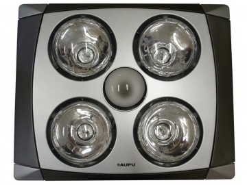 Sapho Stropní  koupelnový infrazářič s osvětlením a ventilátorem, 1240 W, chrom mat