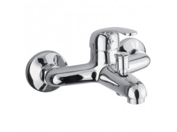 Mereo Vanová nástěnná baterie, Lila, 100 mm, bez příslušenství, chrom