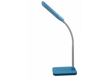 SANDRIA Stolní lampa stmívatelná L1598 SANDY LED modrá 6W,  2700K/4000K/6000K