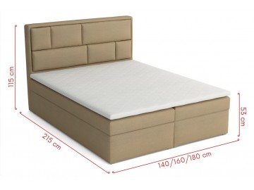 Postel s matrací s ÚP WENDY BOX 160x200 výběr látek