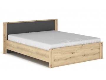 Sestava do ložnice DOMINIKA dub artisan/šedý (postel 160, 2x NS, komoda 4S)