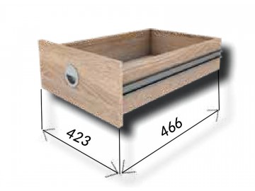 Zásuvky (2ks) 43x60 ke skříni dub sonoma