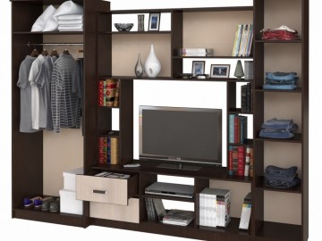 Obývací sestava MARTA dub belfort/wenge