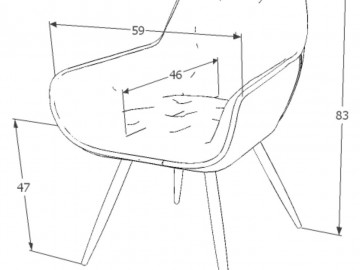 Jídelní čalouněná židle CHERRY velvet modrá/černá