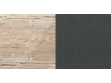 Postel 180x200 LOMAZA 293 stříbrná jedle/šedá grafit