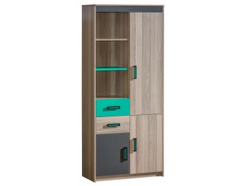 Kombinovaná skříň ULTTIMO U3 jasan/zelená Kombinovaná skříň ULTTIMO U3 jasan/zelená