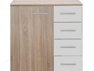 Komoda 1D4S MIRABEL 710 dub/bílá