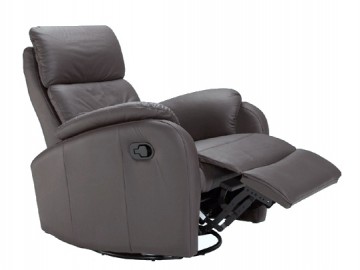 Křeslo relax ORFEUS PLUS BLOCK kůže Steingrau