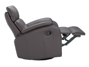 Křeslo relax ORFEUS PLUS BLOCK kůže Steingrau