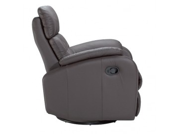 Křeslo relax ORFEUS PLUS BLOCK kůže Steingrau