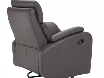 Křeslo relax ORFEUS PLUS BLOCK kůže Steingrau