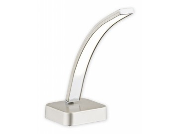 Lemir Stolní lampa O2518 L1 SAT Linea LED lampička, matný chrom + chrom