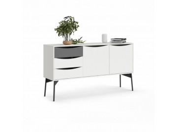 Komoda Fino bílá/šedá Komoda Fino bílá/šedá