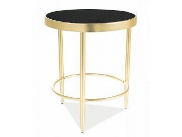 Konferenční stolek MYSTIC C černá/zlatá mat