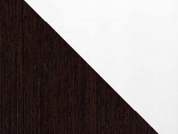 Ložnicová sestava VEGAS (postel 160, skříň, 2x noční stolek) wenge/bílá lesk