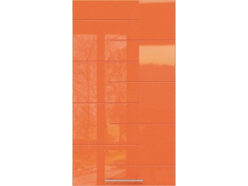 60D1D1S d. skříňka 1-dveřová se zásuvkou TECHNO bk/oranžová metalic