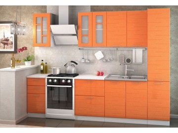50D d. skříňka 1-dveřová TECHNO bk/oranžová metalic