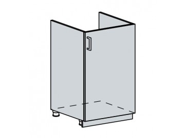 50DZ d. skříňka 1-dveřová pod dřez GREECE bk/granát metalic
